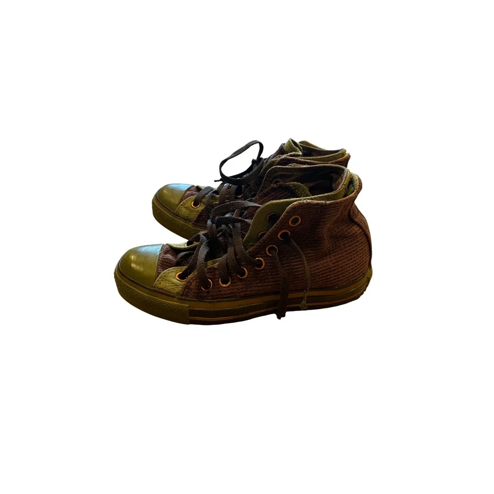 Converse Chuck Taylor All Star High-top, Woman's 6 / Men's 4 Canvas Green/Brown